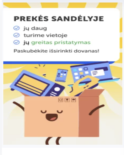 Prekės sandėlyje